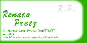 renato pretz business card